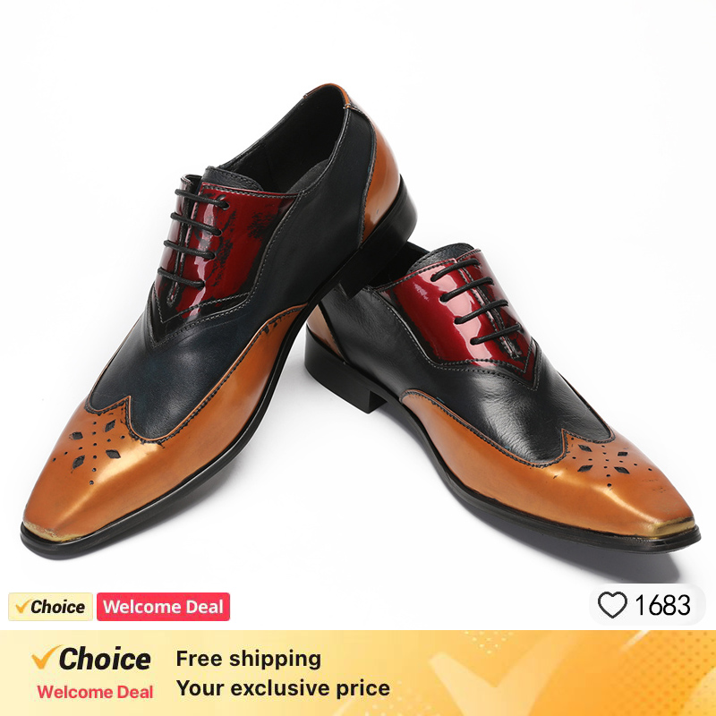Leather Shoe Polish - Scarpe OXFORD da uomo di lusso