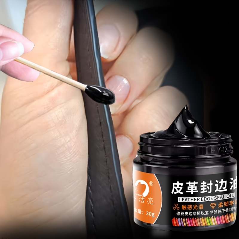 Leather Shoe Polish - Kit olio per bordi in pelle