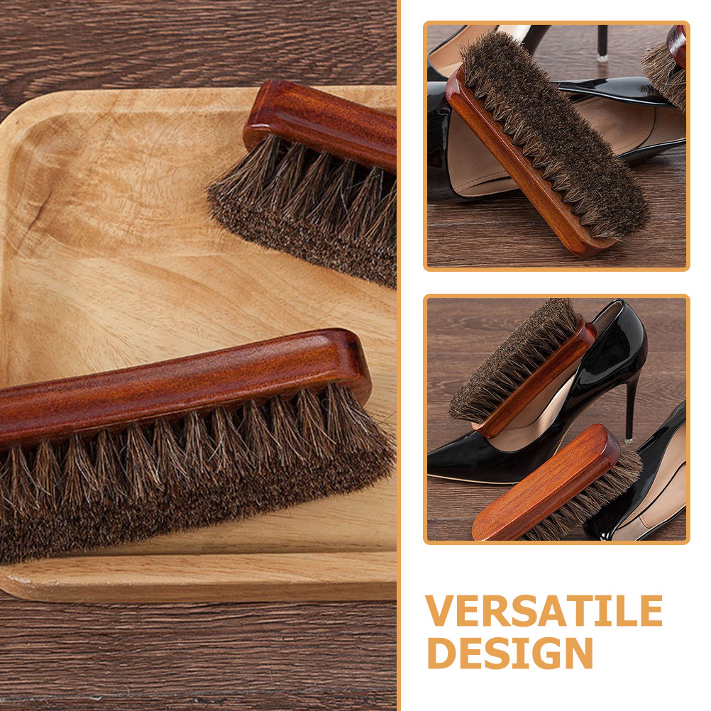 2 spazzole in legno con setole - Shoe Cleaning Brush recensione e prezzo